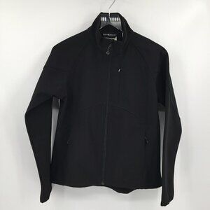 Black Diamond fleece lined zipper jacket ski lighter weight woman Small